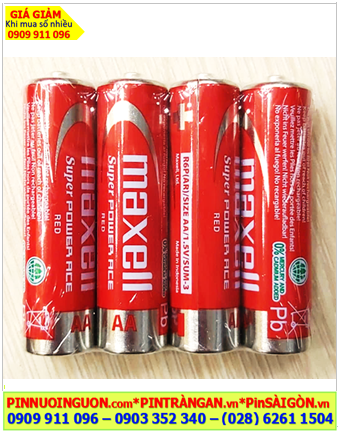 Maxell R6P(AR), Pin AA 1.5V Maxell Super Power ACE R6P(AR), SUM-3, Xuất xứ Indonesia